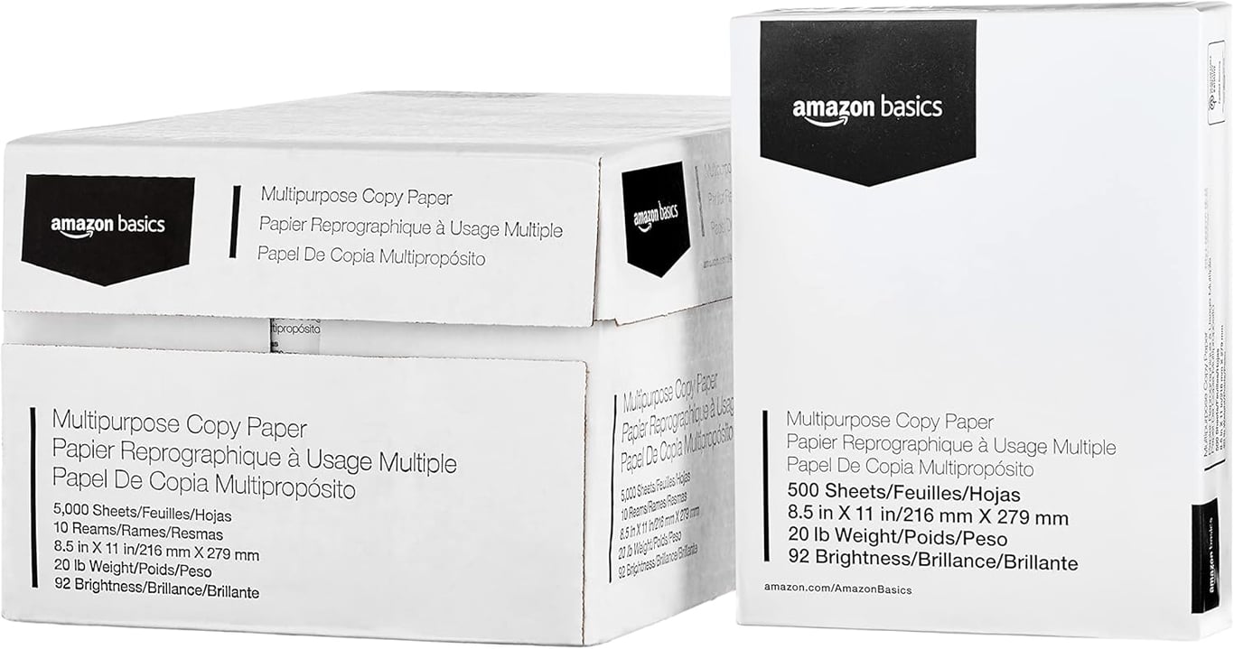 Amazon Basics Copy Paper 10 Reams
