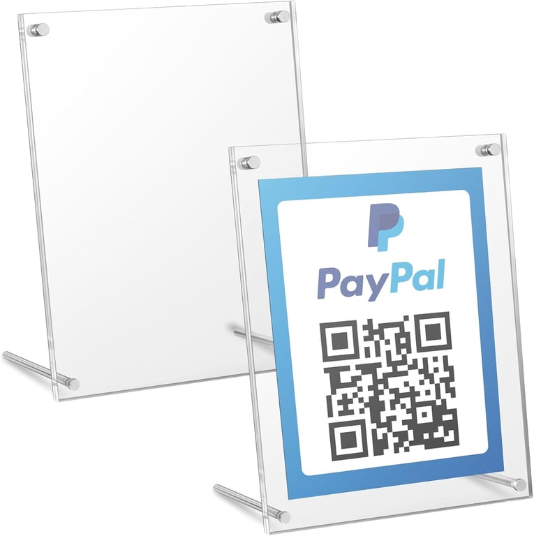 Kevenal 6x8 QR Code Sign 2-Pack