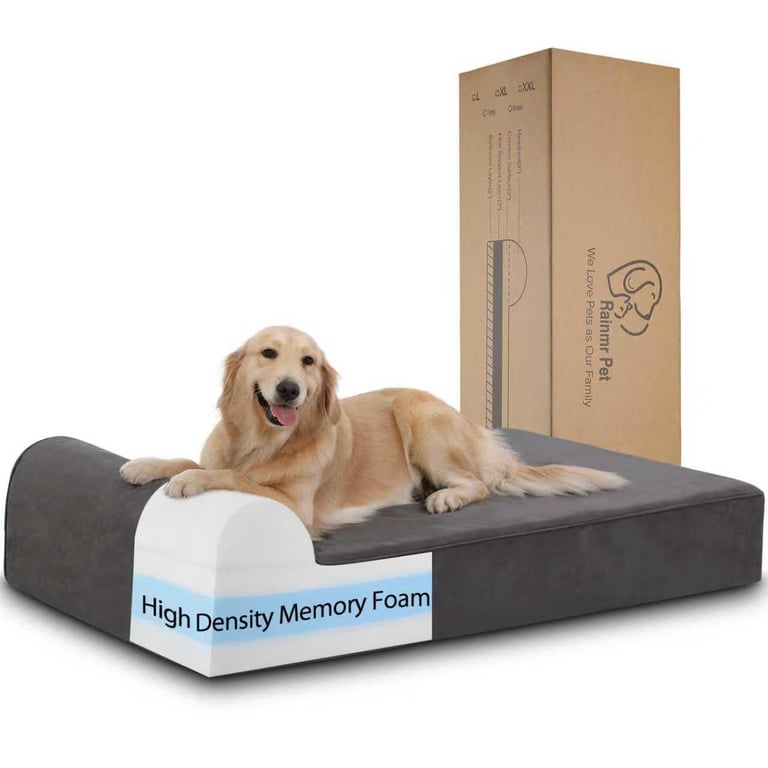 Rainmr Orthopedic Large Dog Bed