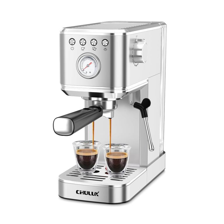 CHULUX Slim Espresso Machine Silver
