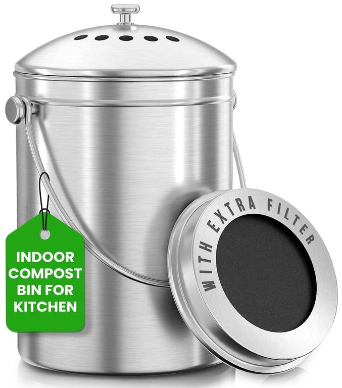 Utopia Kitchen Countertop Compost Bin