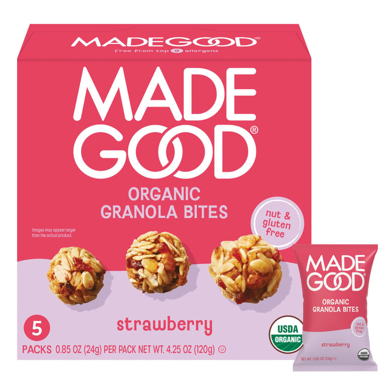 MadeGood Strawberry Granola Bites
