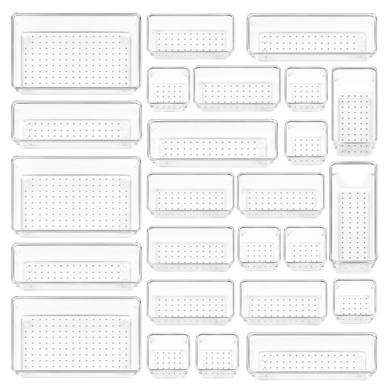 Vtopmart Clear Drawer Organizer Set