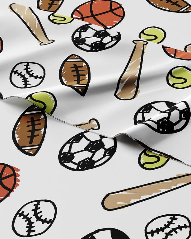 CGK Kids Twin Sports Sheet Set