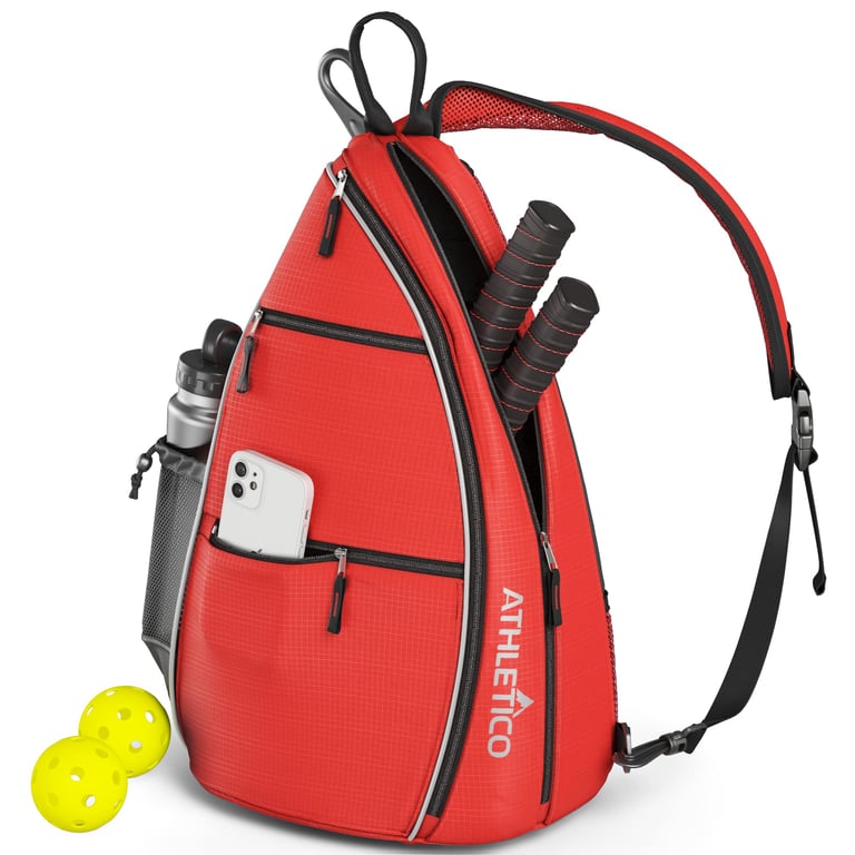Athletico Sling Bag - Crossbody Backpack for Pickleball, Tennis, Racketball, and Travel for Men and Women