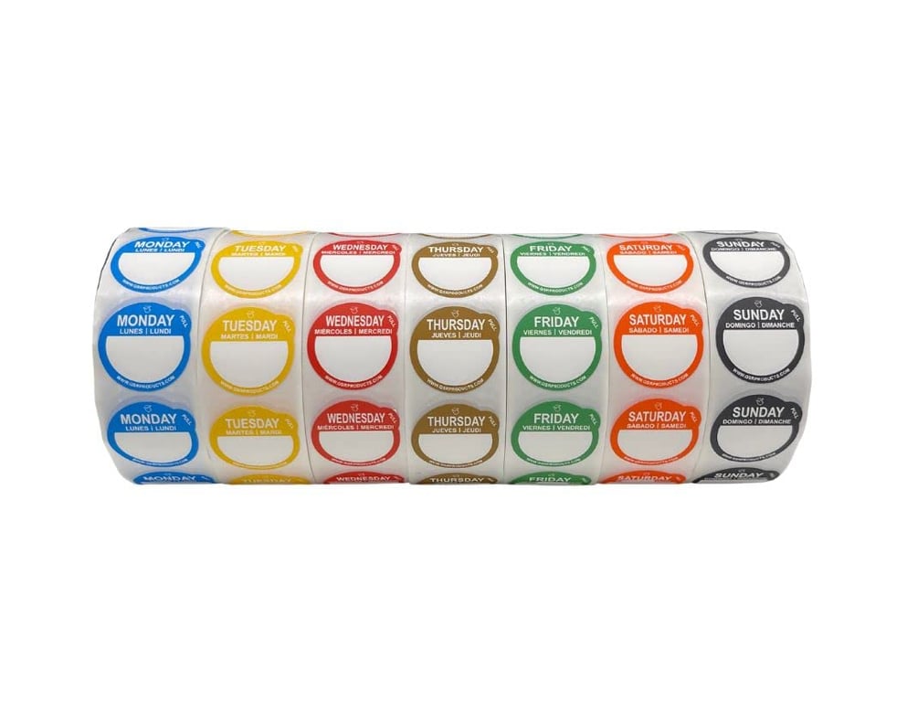 QSRProducts Day Labels