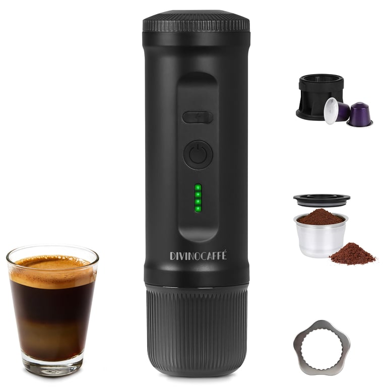 DIVINOCAFFÉ Portable 20‑Bar Espresso Maker