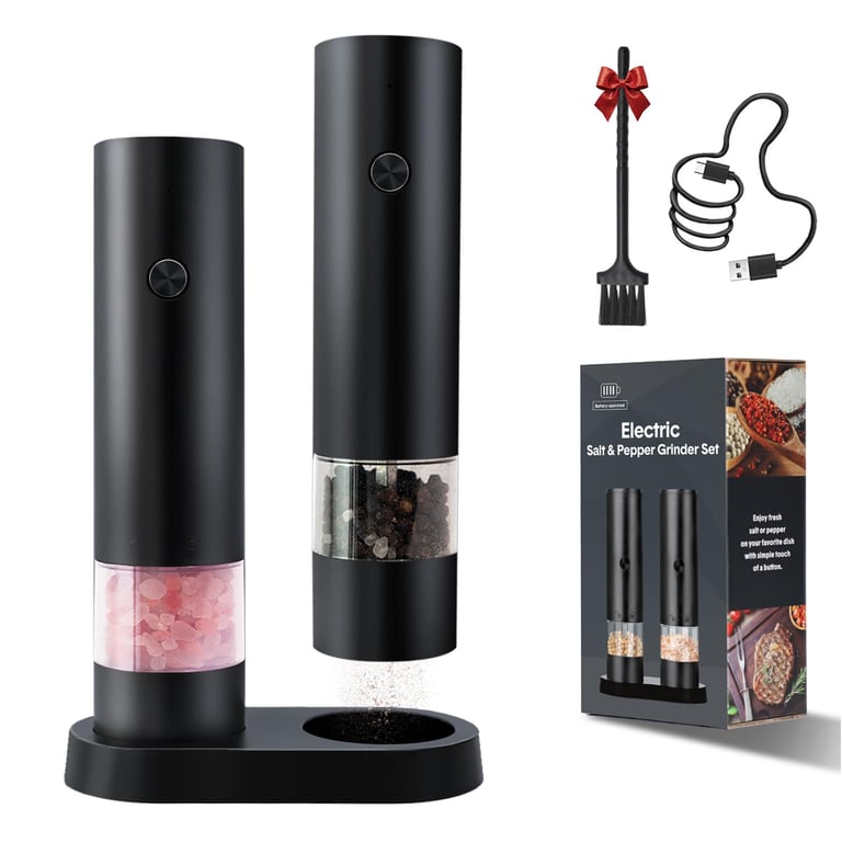 MASONVAC Electric Salt & Pepper Grinder Set