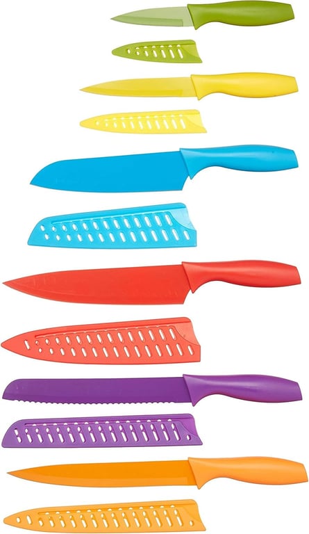 Amazon Basics 12-Piece Knife Set