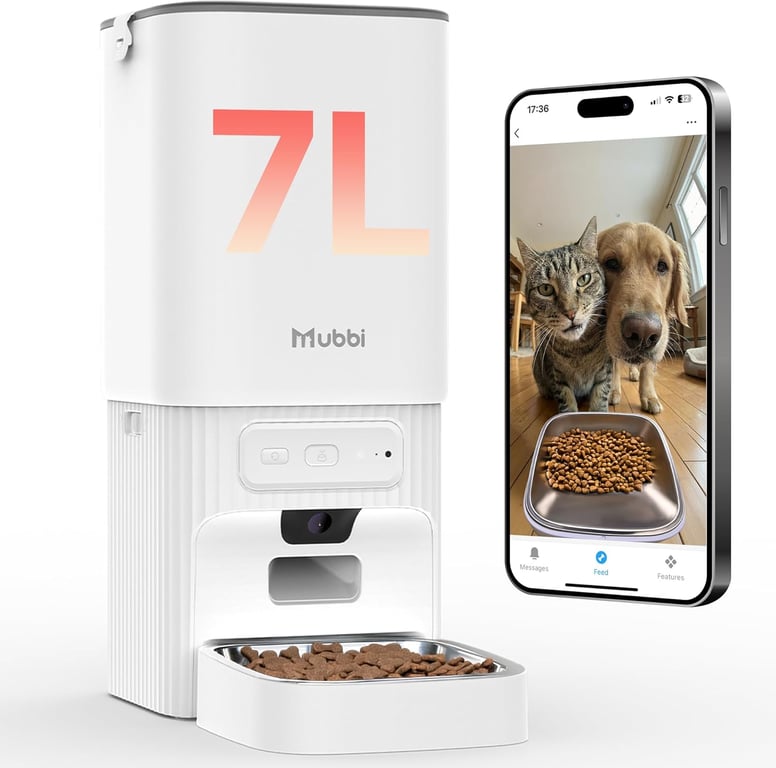MUBBI 5G Automatic Cat Feeder with Camera