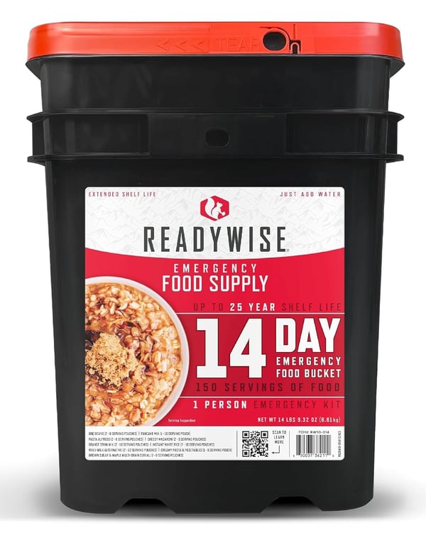 ReadyWise 14-Day Emergency Food Bucket