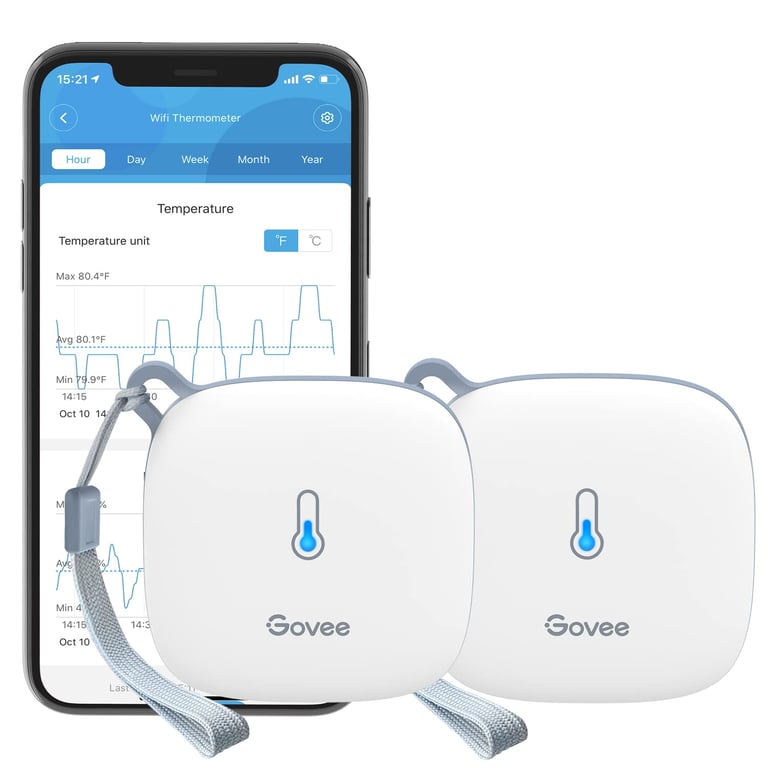 Govee WiFi Smart Hygrometer Thermometer (2‑pack)
