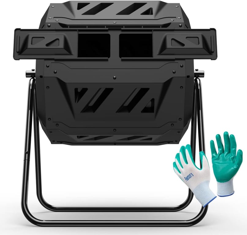 Nazhura 43‑Gal Compost Tumbler