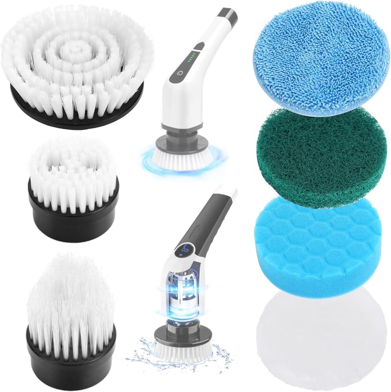 Dsenfurn 7-in-1 Spin Scrubber Heads