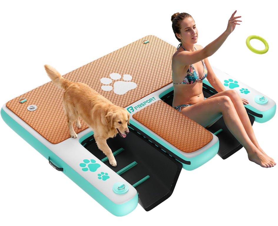 FBSPORT Inflatable Dog Boat Ramp