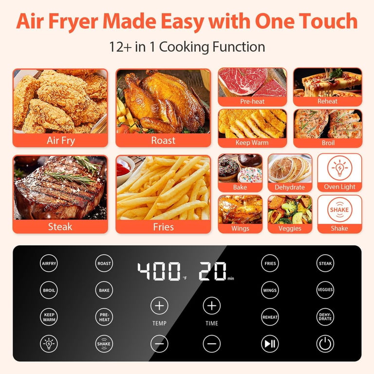 Beelicious 5.8QT Digital Air Fryer
