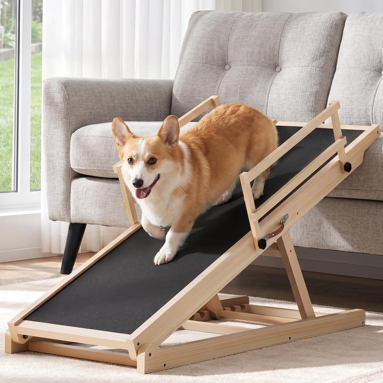 Chuiendi Adjustable Foldable Dog Ramp