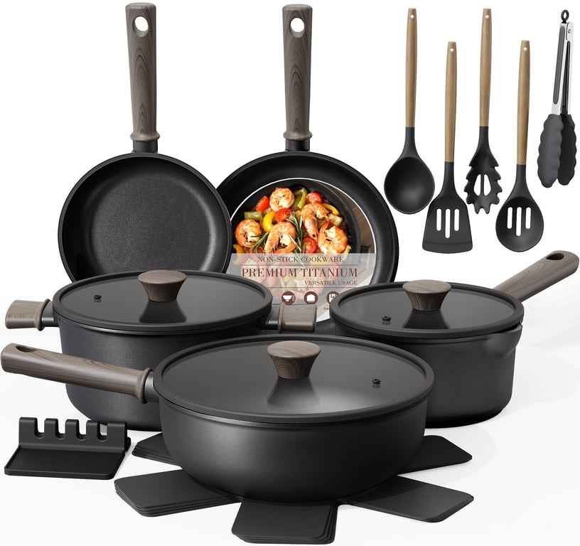 Astercook 19‑Piece Cookware Set