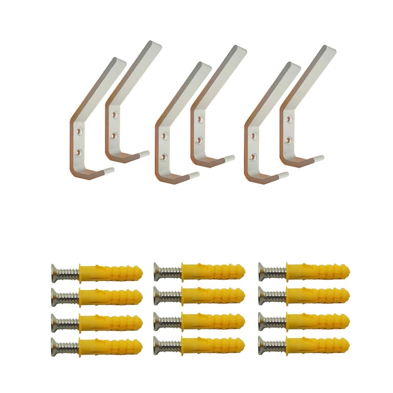 Ebaokuup 6 Set Helmet Wall Racks