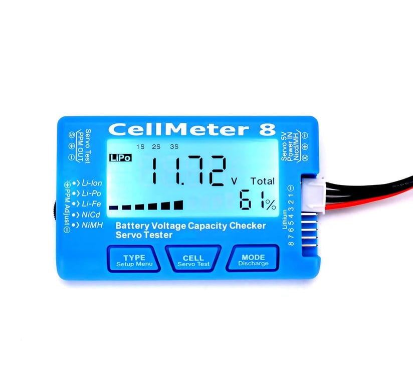 RCpow Cellmeter 8