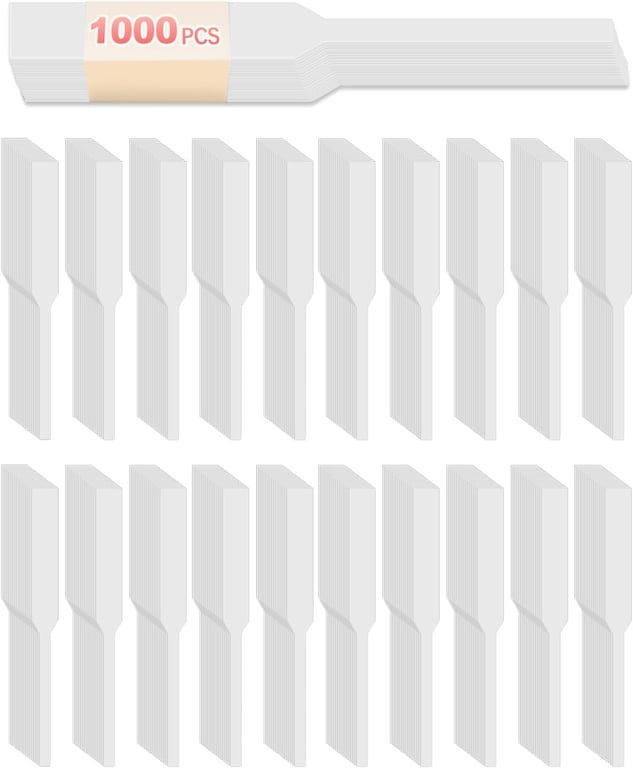 1000 Pack Perfume Tester Strips, White Fragrance Blotters for Scent Testing