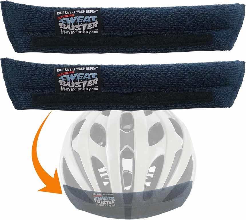 Bike Helmet Sweatband – Stops Sweat Dripping, Keeps You Cooler, Premium Comfort, Simple Helmet Integration & Quick Removal for Washing. Mountain Biking or Any Cycling.