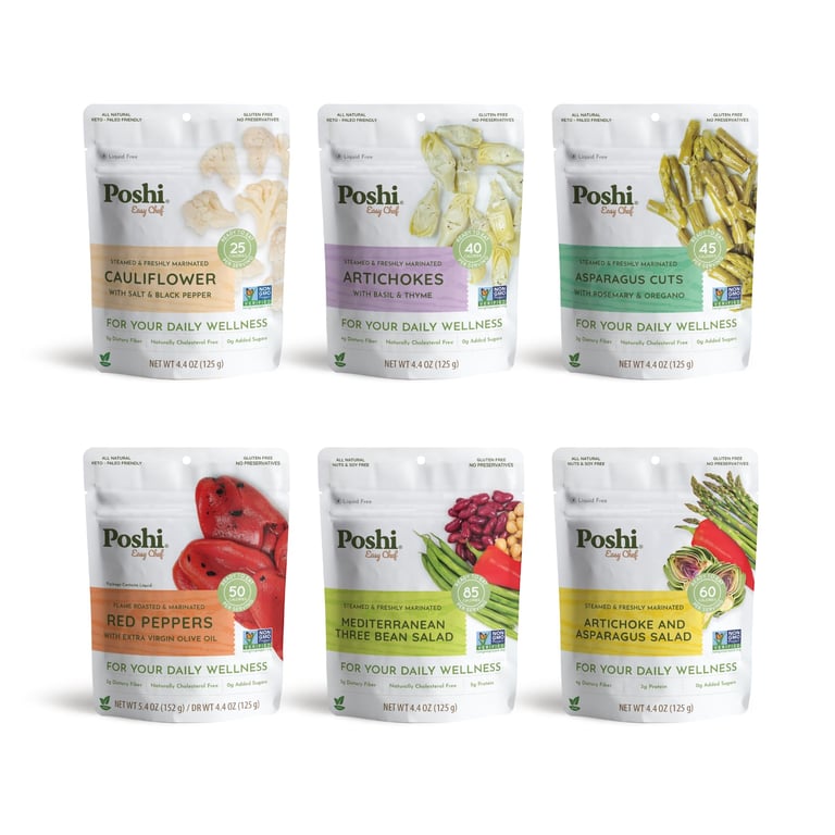 Poshi Marinated Veggies Variety Pack