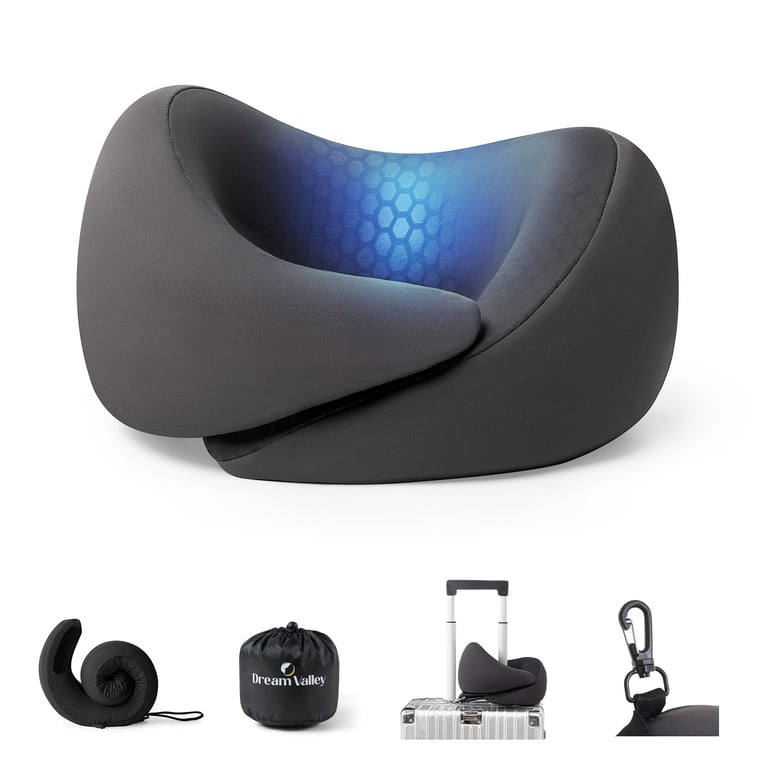 Dream Valley Memory Foam Travel Pillow