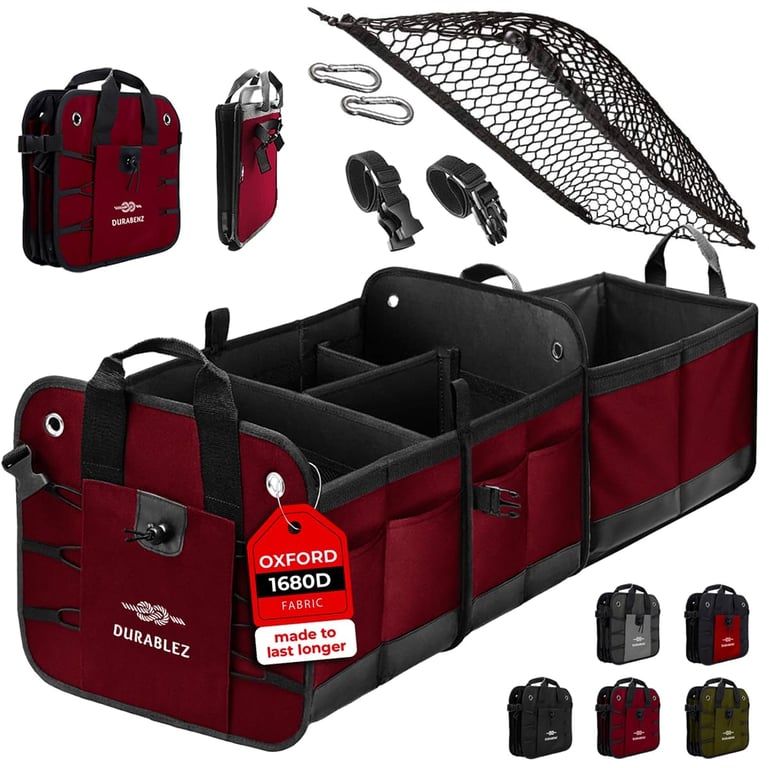 DURABLEZ XL 3-Section Trunk Organizer