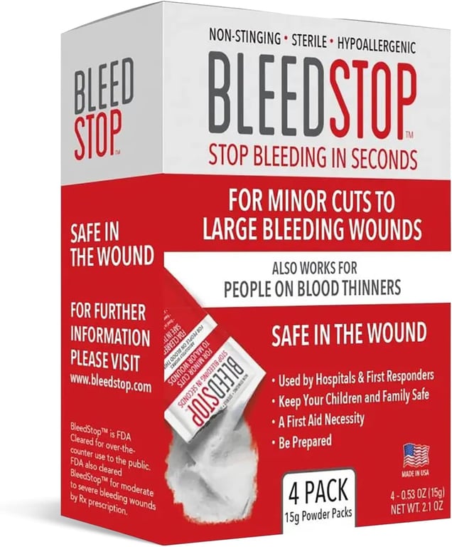 BleedStop Blood Clotting Powder