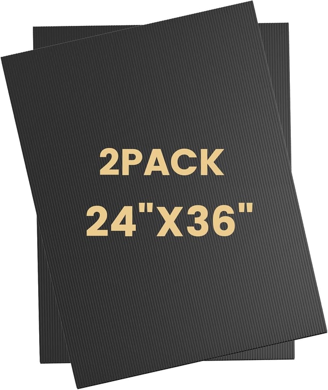 SCZS Black Coroplast Sheets