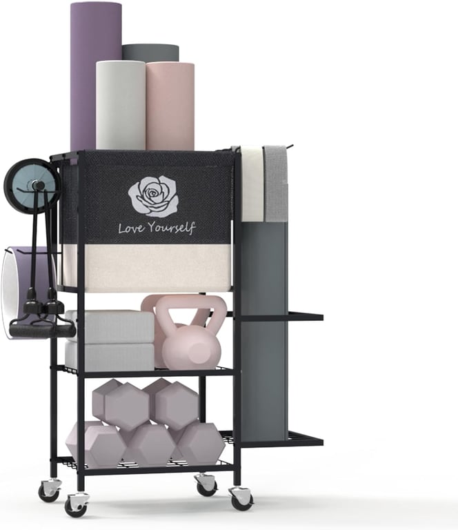 Lovind Yoga Mat Storage Rack