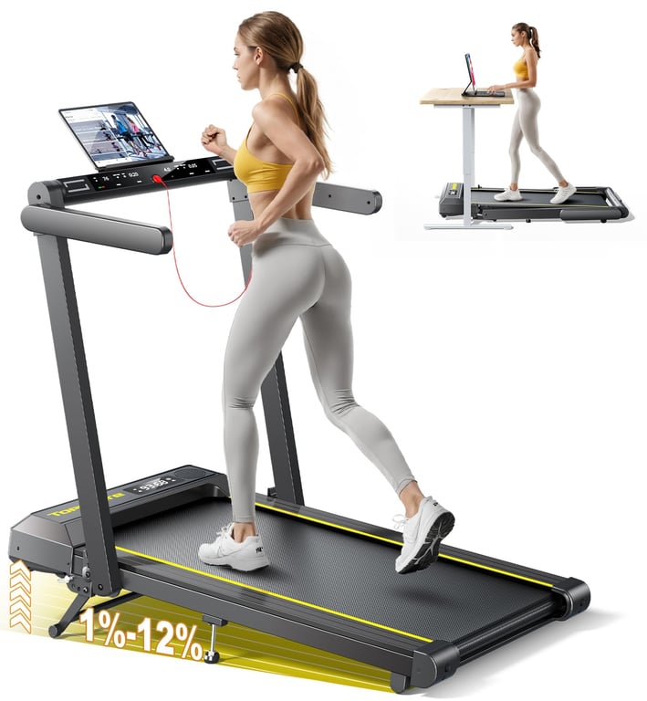 TOPUTURE Folding Treadmill