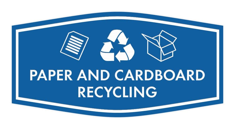 Signs ByLITA Paper/Cardboard Recycling Sign