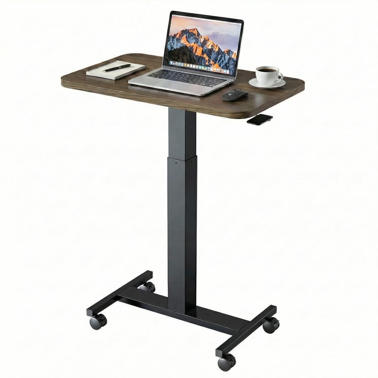 HUANUO Mobile Sit-Stand Rolling Laptop Desk