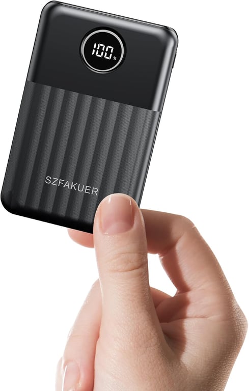 Portable Charger,Ultra Slim 10000mAh 22.5W Power Bank,USB C in/Output Fast Charging Mini Battery Pack Compatible with iPhone 17 16 15 14 Samsung S23 S22 S21 Google iPad etc (Black)