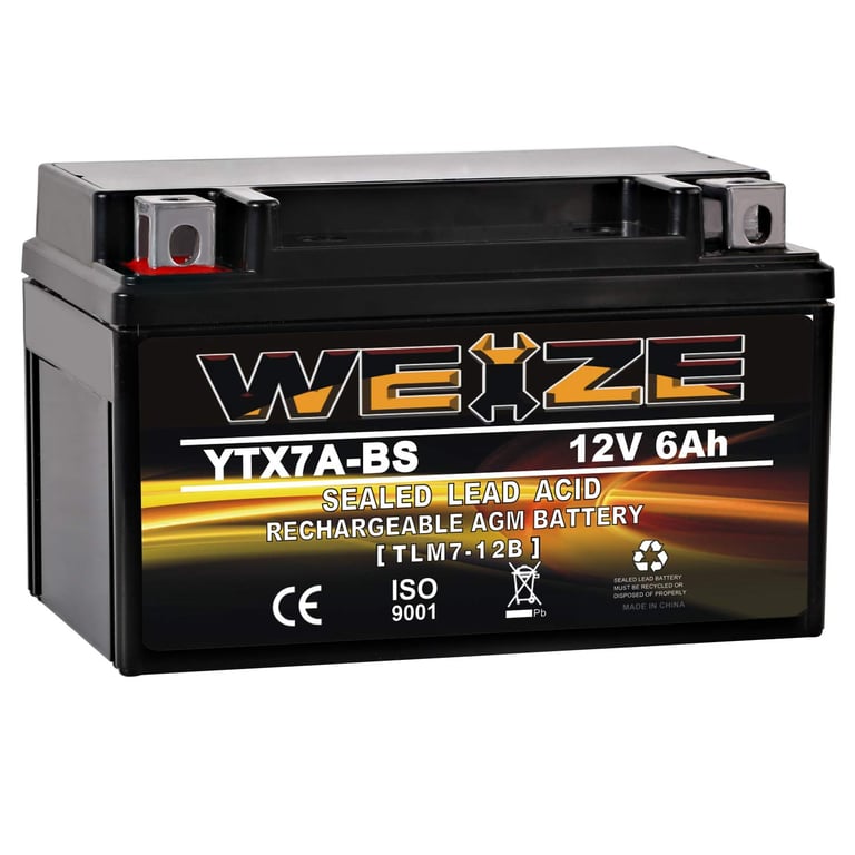 Weize YTX7A-BS Motorcycle Battery