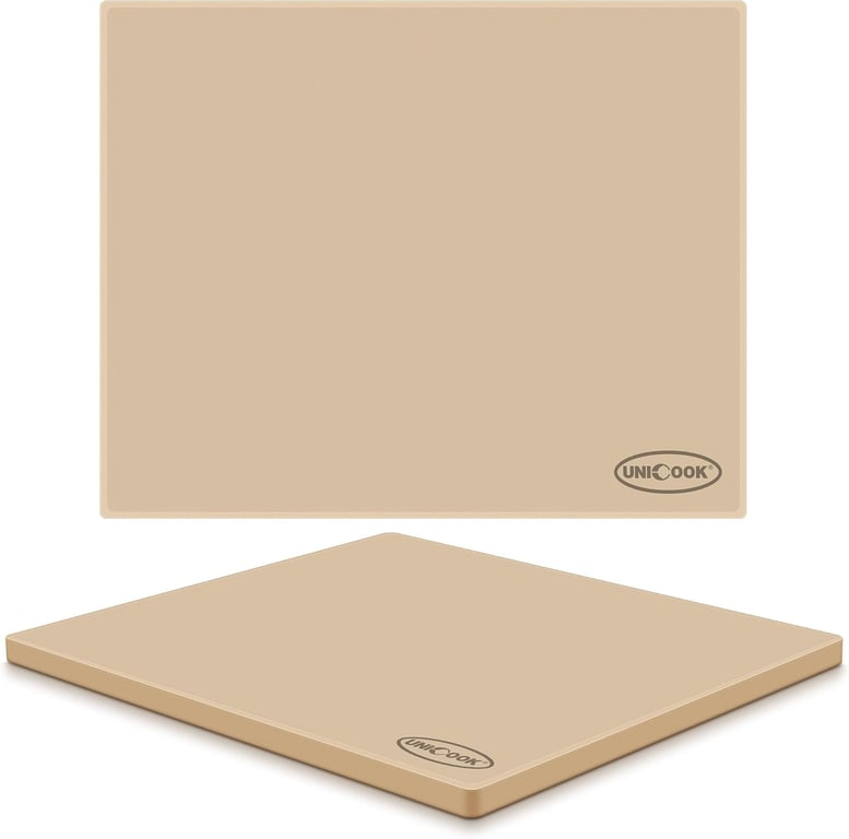 Unicook 20 x 16 Inch Extra Large Pizza Stone for Oven and Grill, 15.8 Lbs | Even Heating&Consistent Heat Retention, Creates Crispy Crust for 2 Small Pizzas, Bread, Cookies, Includes Dough Scraper