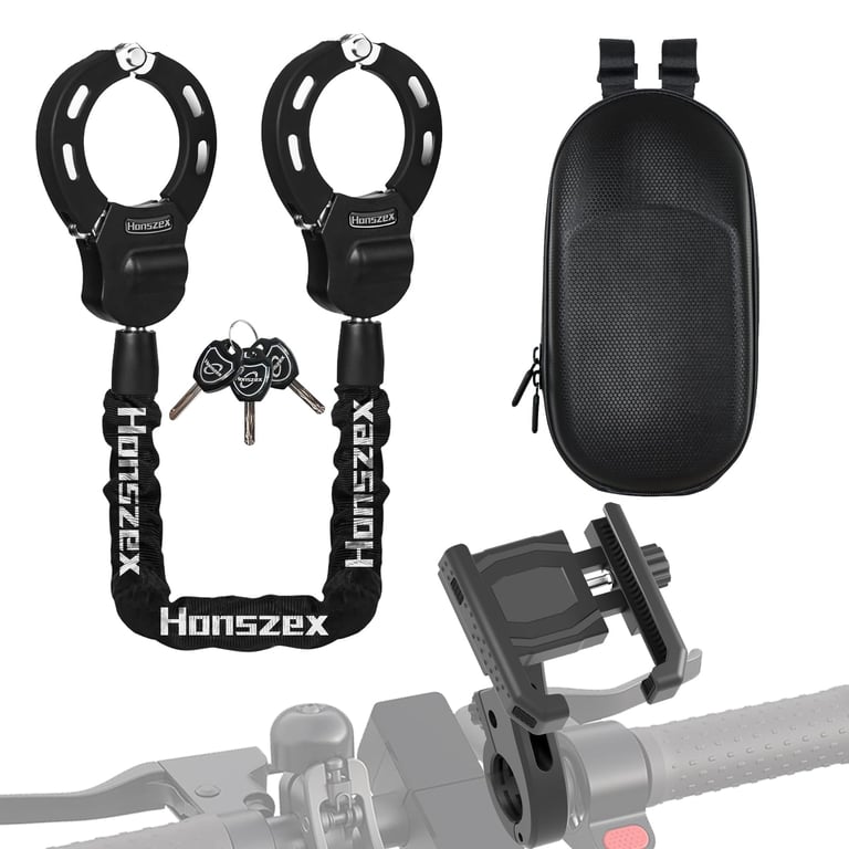 Honszex Scooter Lock & Holder Set