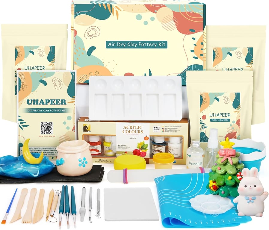 UHAPEER Air Dry Clay Kit