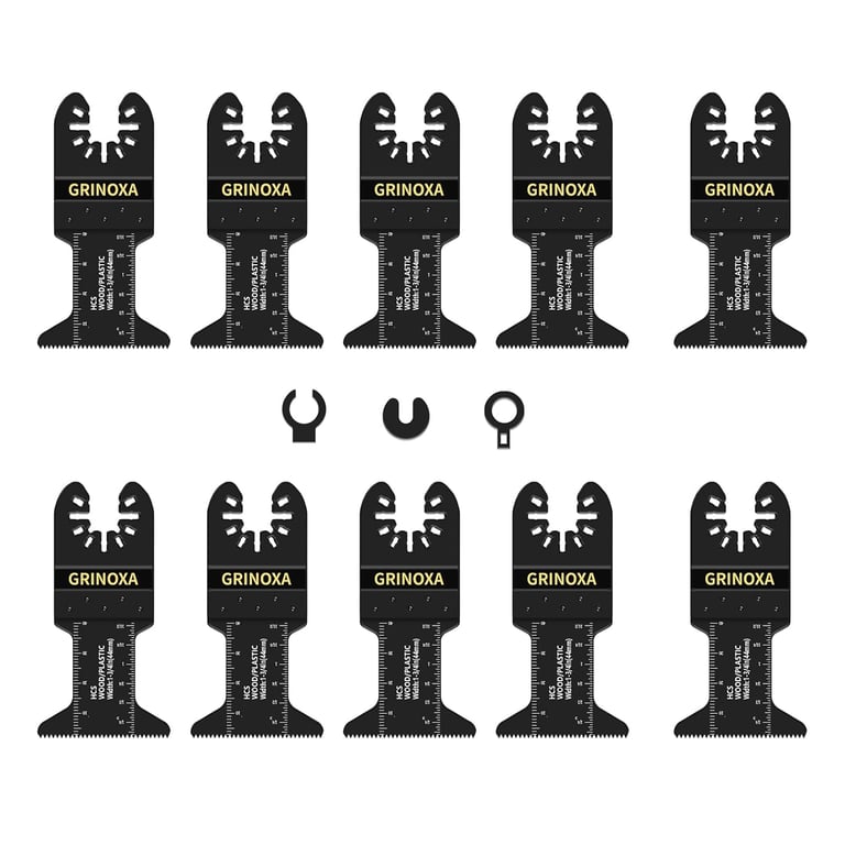 GRINOXA 10‑Piece Oscillating Tool Blades