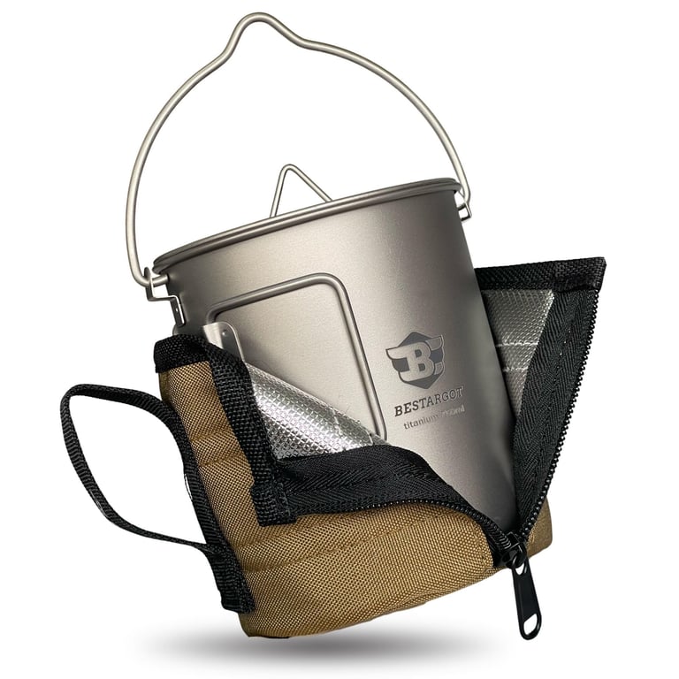 Bestargot Titanium Camping Pot