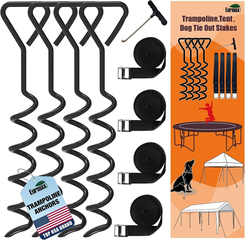 Eurmax Trampoline Anchor Kit