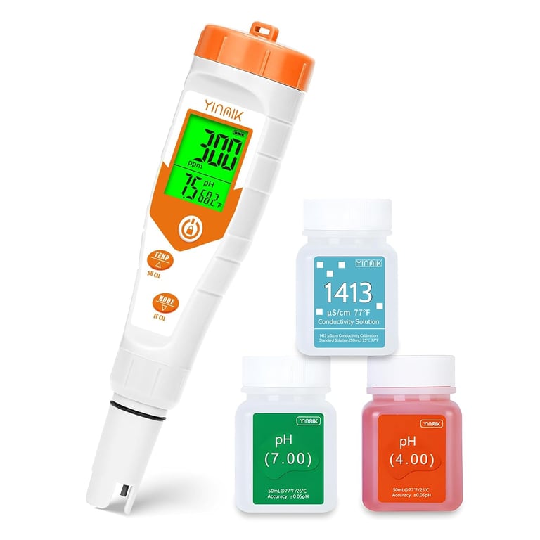 YINMIK 4-in-1 Hydroponic pH Meter