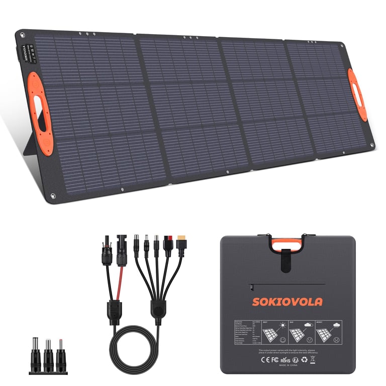 SOKIOVOLA 200W Portable Solar Panel