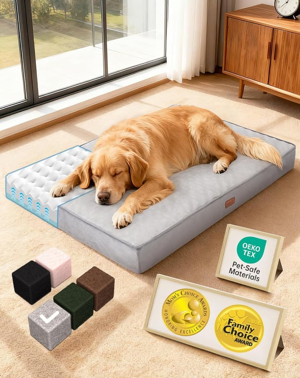 OhGeni Waterproof Orthopedic Dog Bed