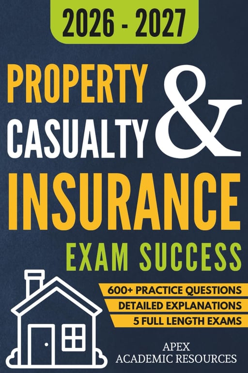 Property and Casualty Insurance Exam Success: 5 Full-Length Exams, 600+ Practice Questions & Detailed Answer Explanations for Guaranteed First-Attempt Success