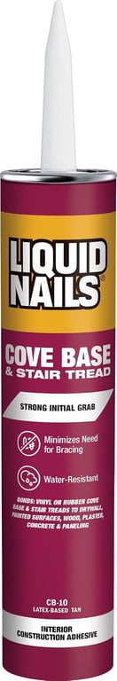 Liquid Nails CB-10 Cove Base and Stair Tread Adhesive (10-Ounce)