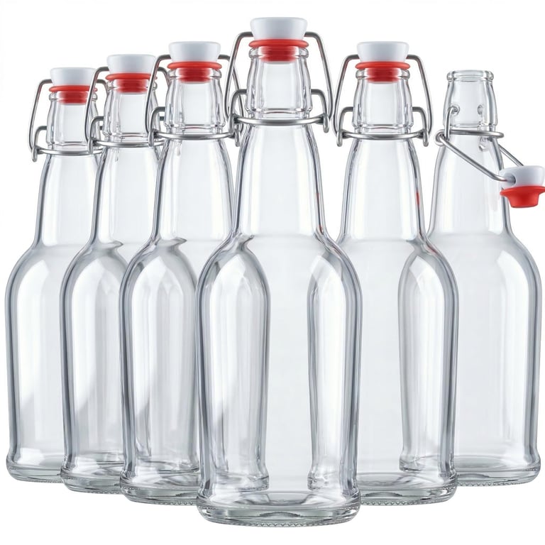Paksh Swing Top Glass Bottles