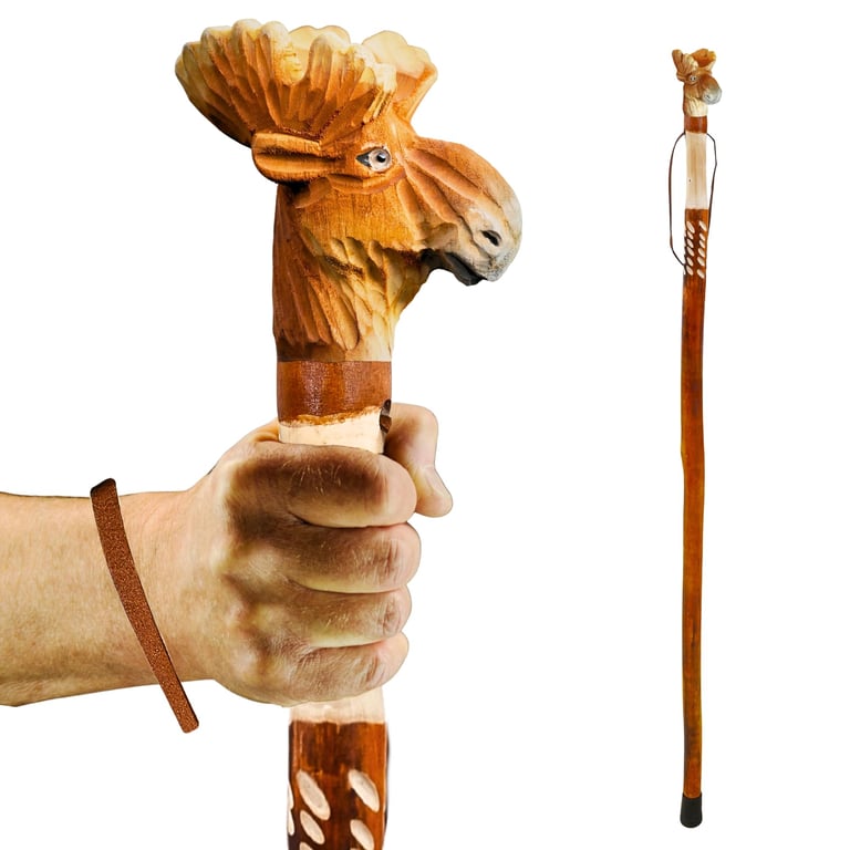 BodyTree Carved Walking Stick